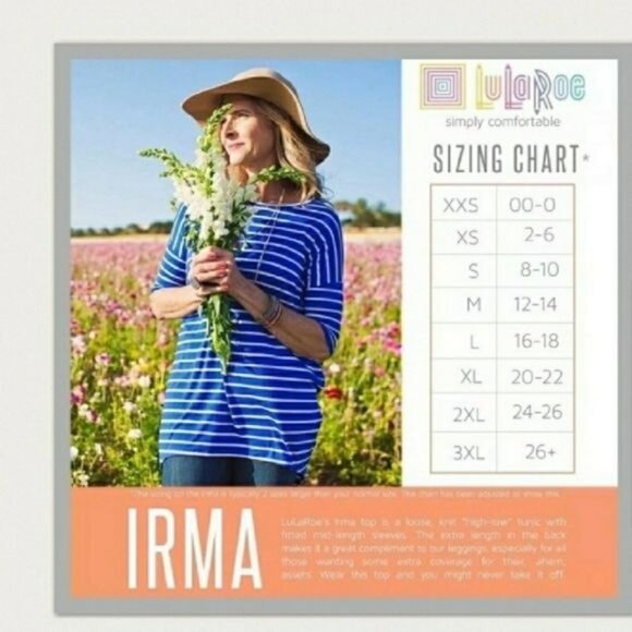 Lularoe Simply Comfortable Irma Tunic Top Women's Size XS Geometric Print - Picture 7 of 8